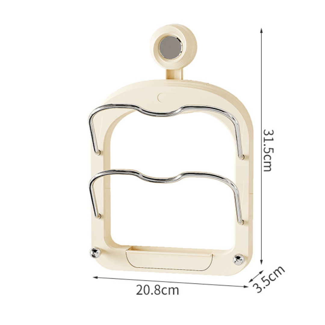 Wall-Mounted Suction Cup Lid Organizer Rack