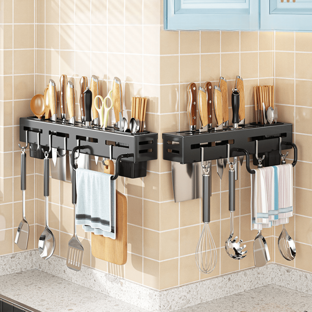 High-Capacity Knife & Utensil Storage Rack