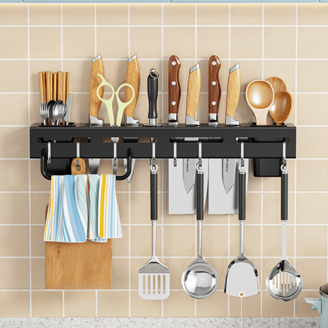 High-Capacity Knife & Utensil Storage Rack