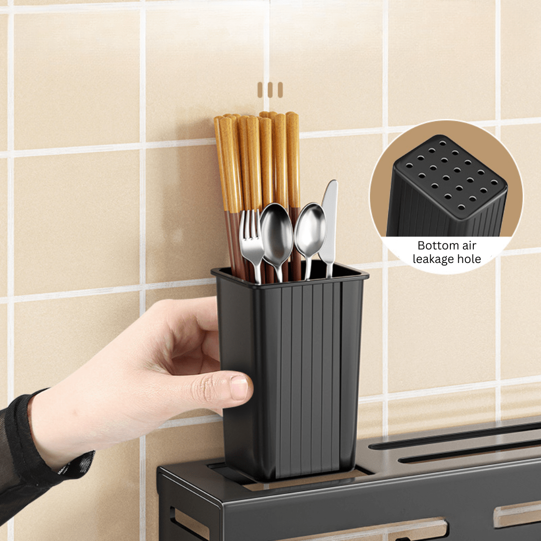 High-Capacity Knife & Utensil Storage Rack