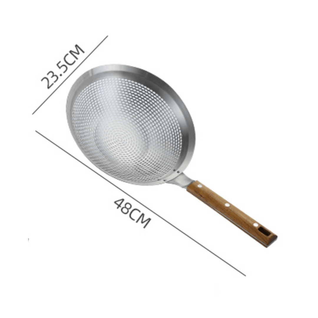 Heavy-Duty Stainless Steel Frying Strainer