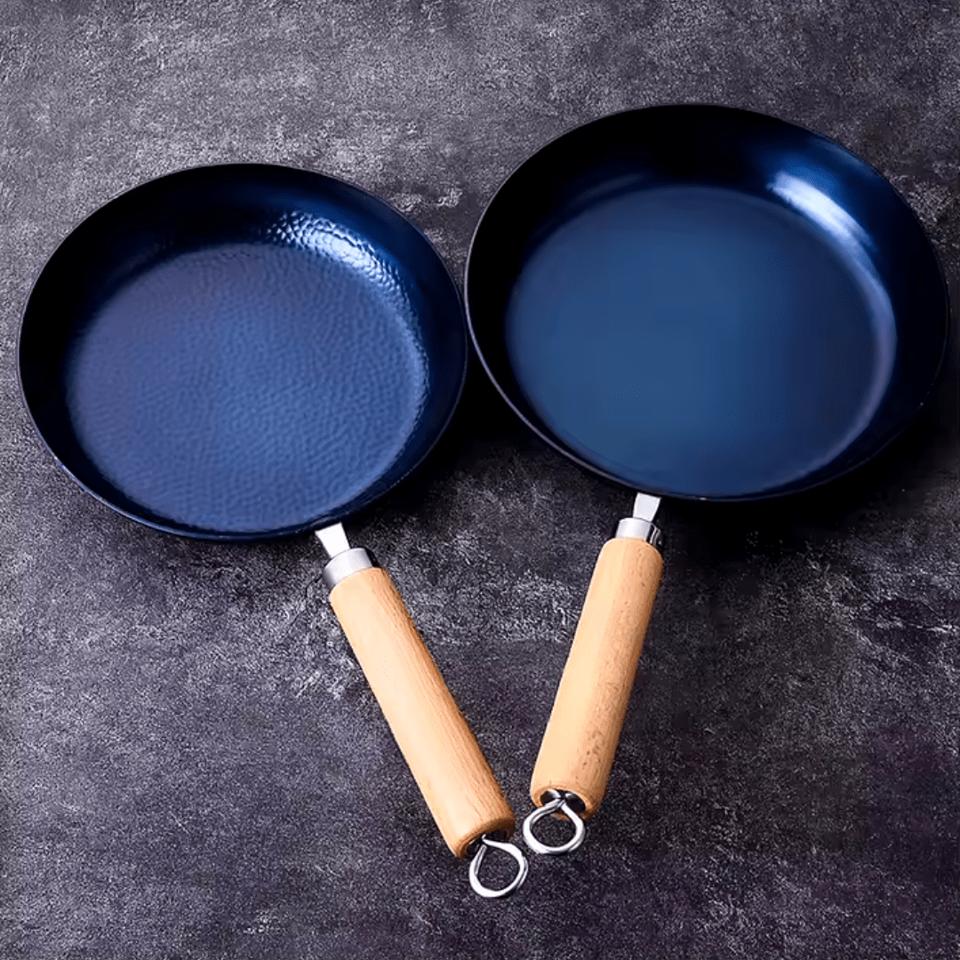 Cast Iron Frying Pan With Wood Handle