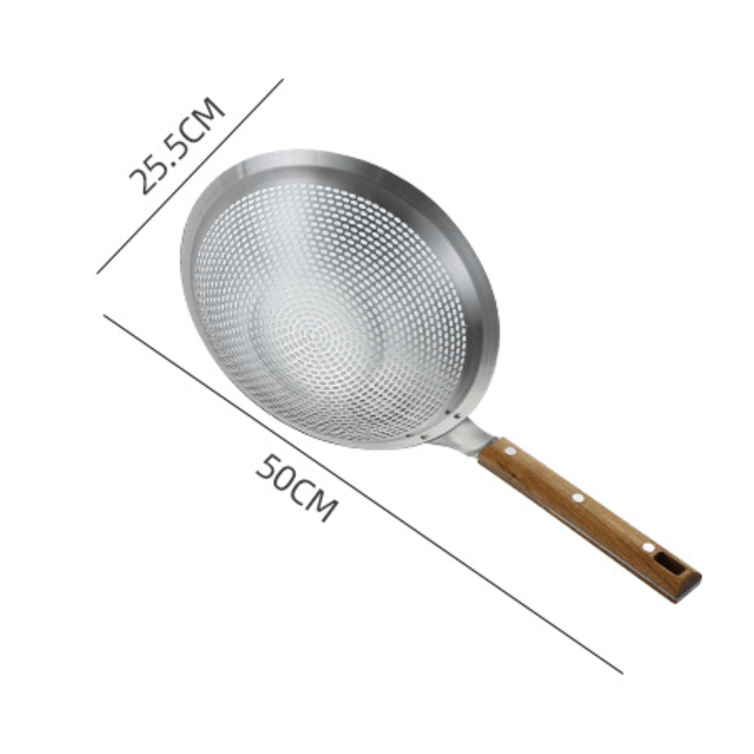 Heavy-Duty Stainless Steel Frying Strainer