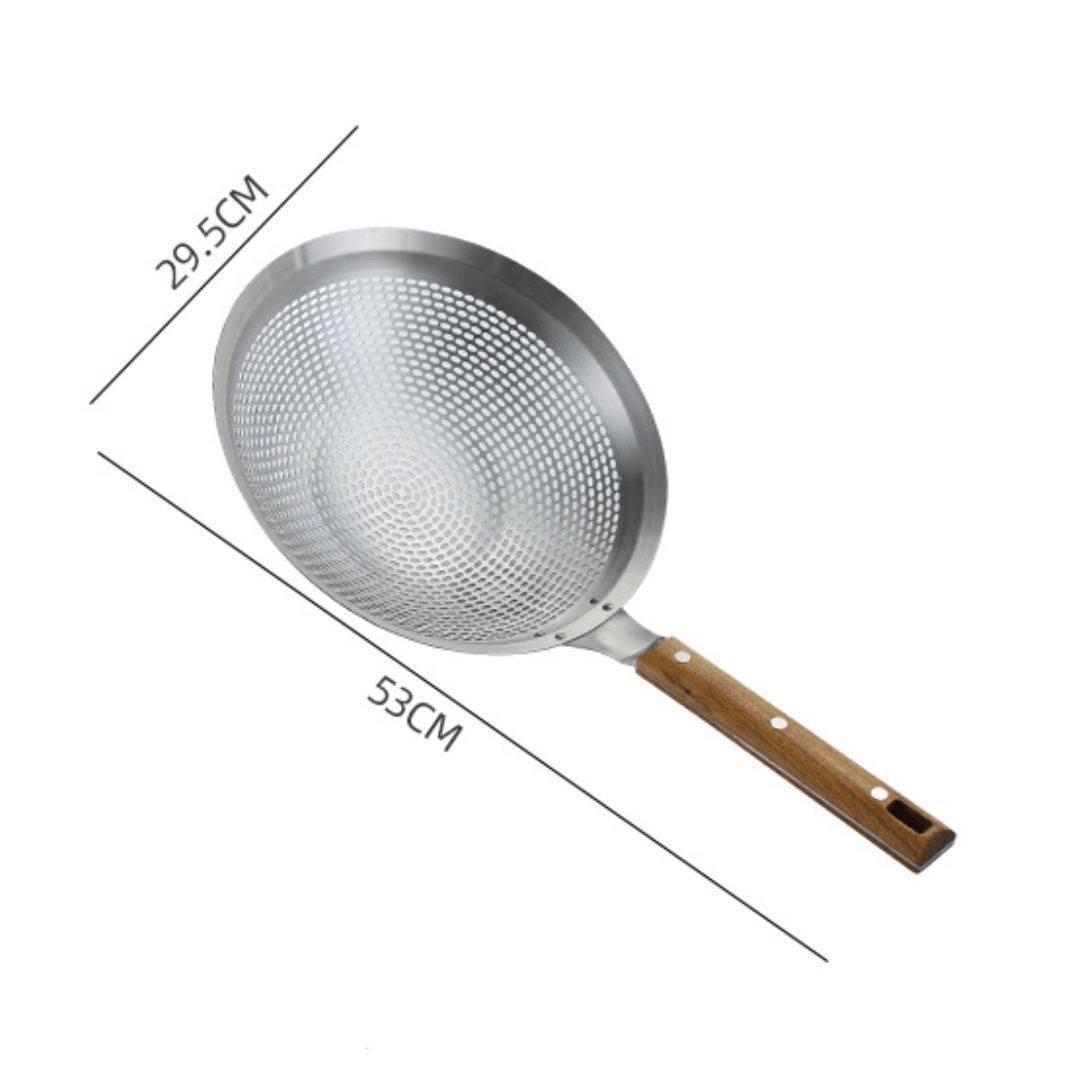 Heavy-Duty Stainless Steel Frying Strainer
