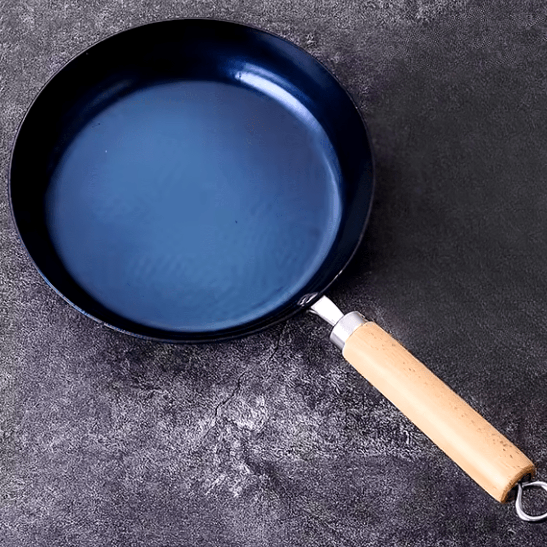 Cast Iron Frying Pan With Wood Handle