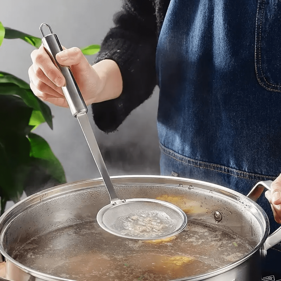 Easy Drain Stainless Steel Mesh Strainer