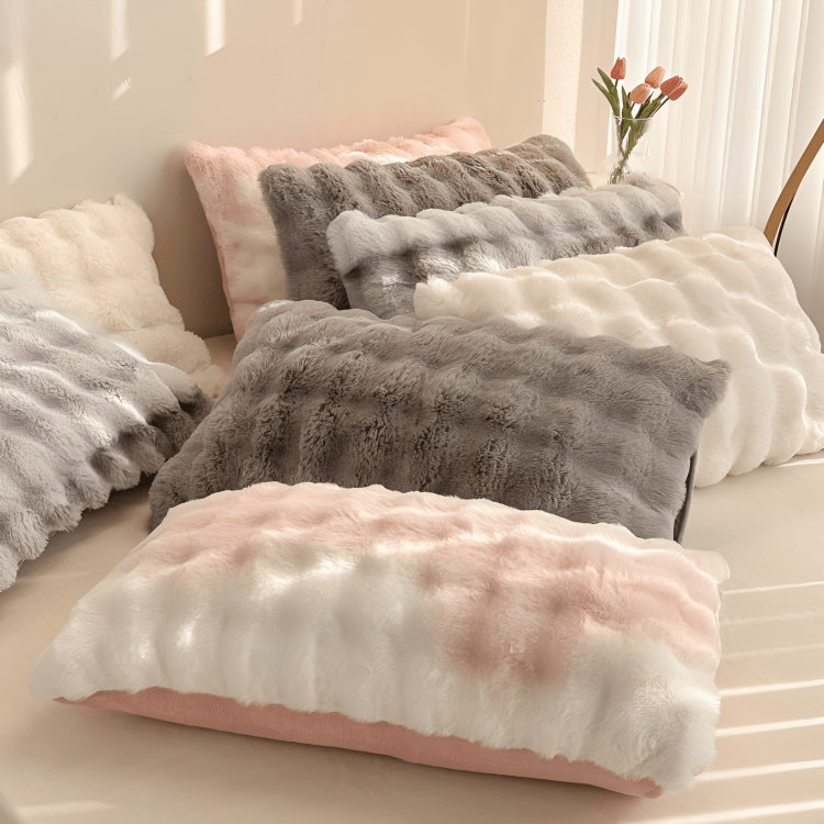 Cozy Rabbit Velvet Plush Pillowcase Set