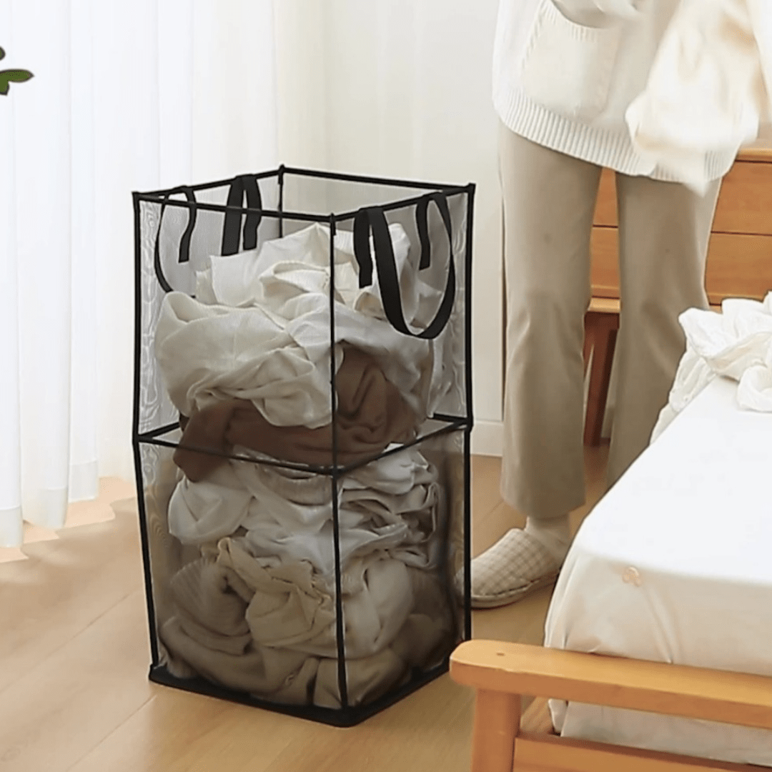 Easy Fold Clothes Carry Basket