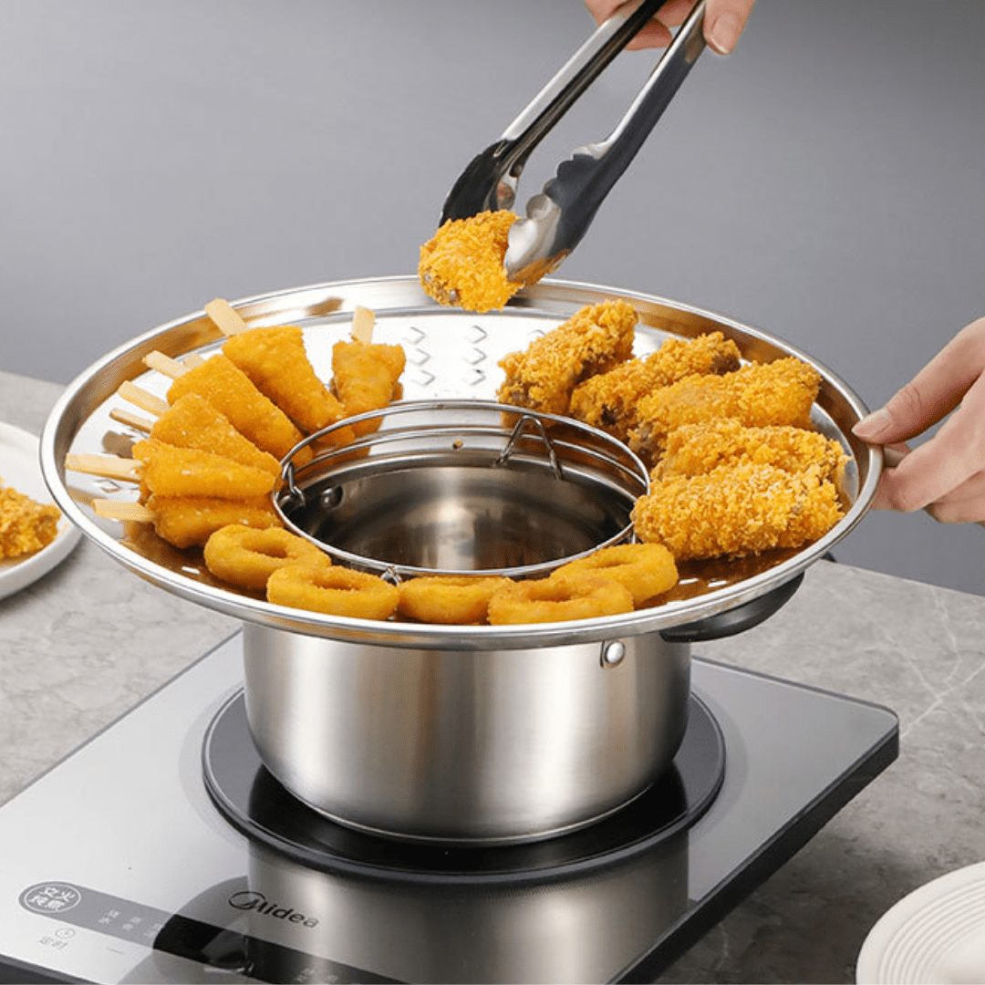 Splash Guard Stainless Fry Rack