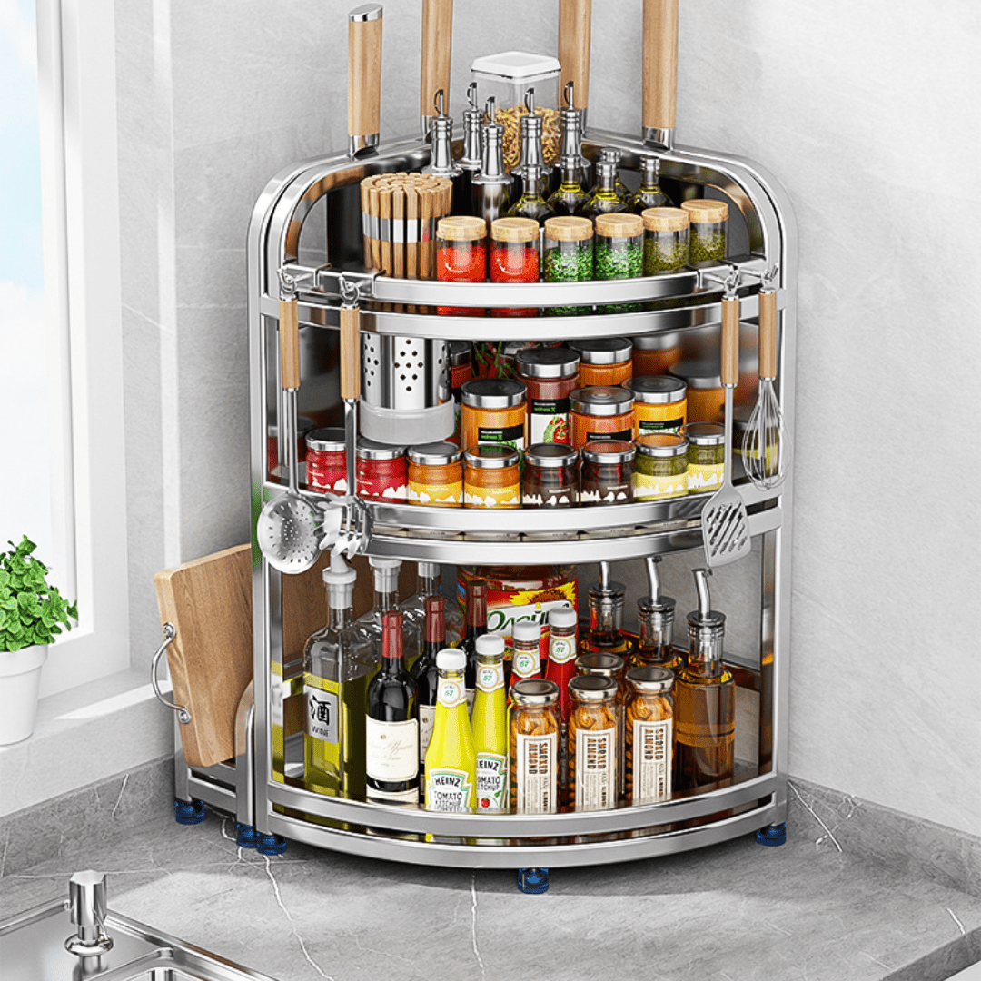 Corner Fit Kitchen Storage Organizer