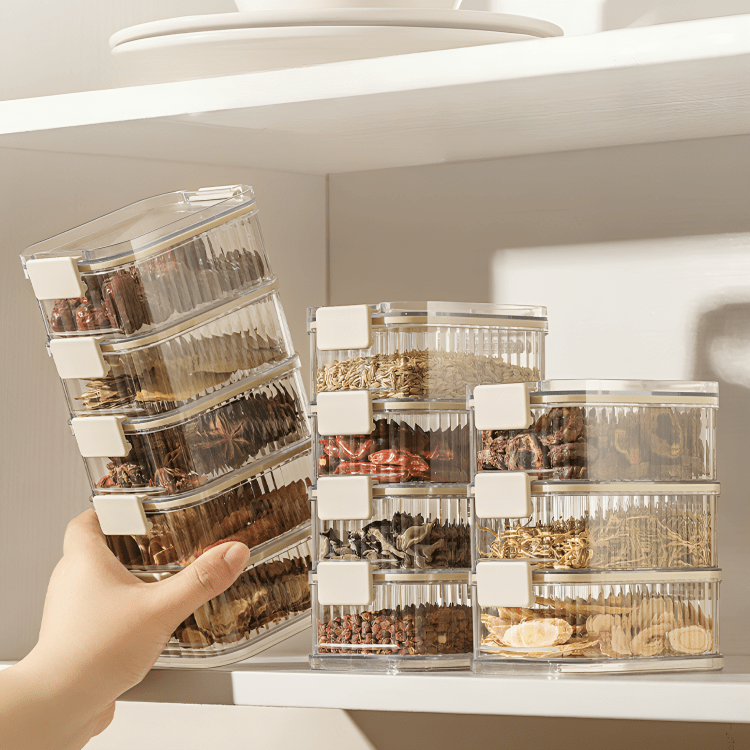 Transparent Stacking Food Storage Containers