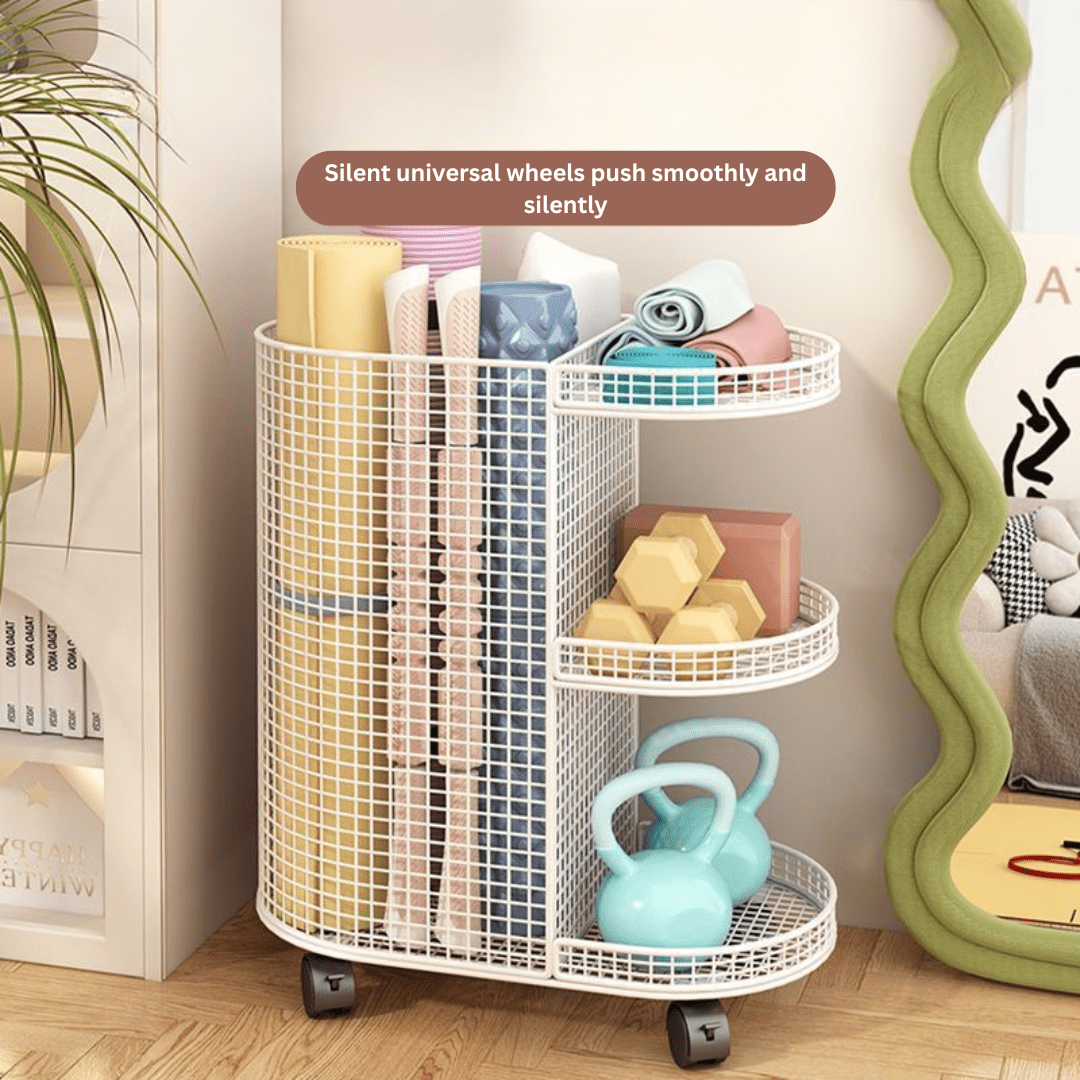 Floor-Standing Sport Organizer Rack
