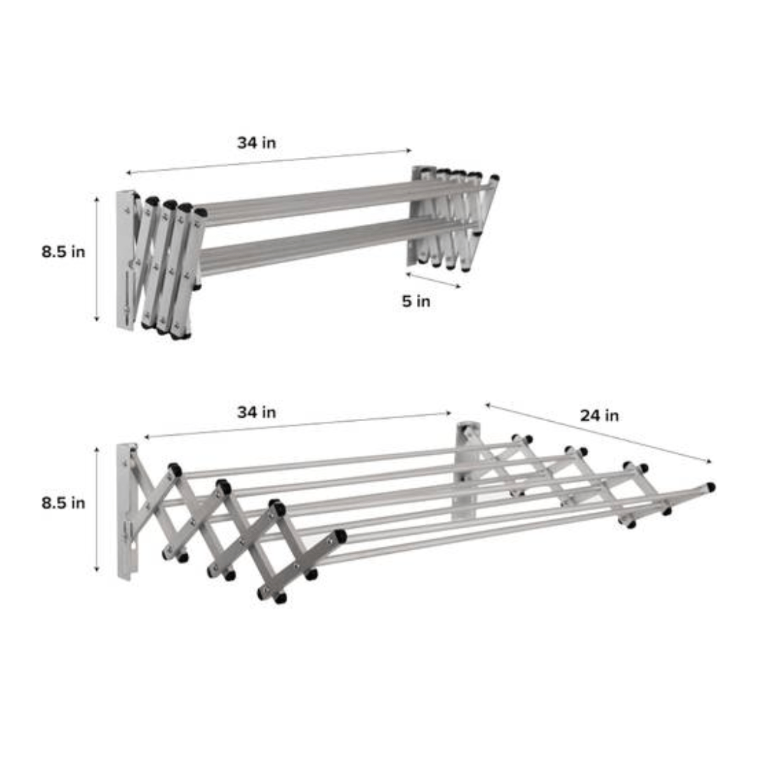 Flexible Fold Drying Clothes Rack