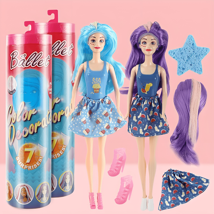 Magic Transformation Doll with 7 Party Surprises