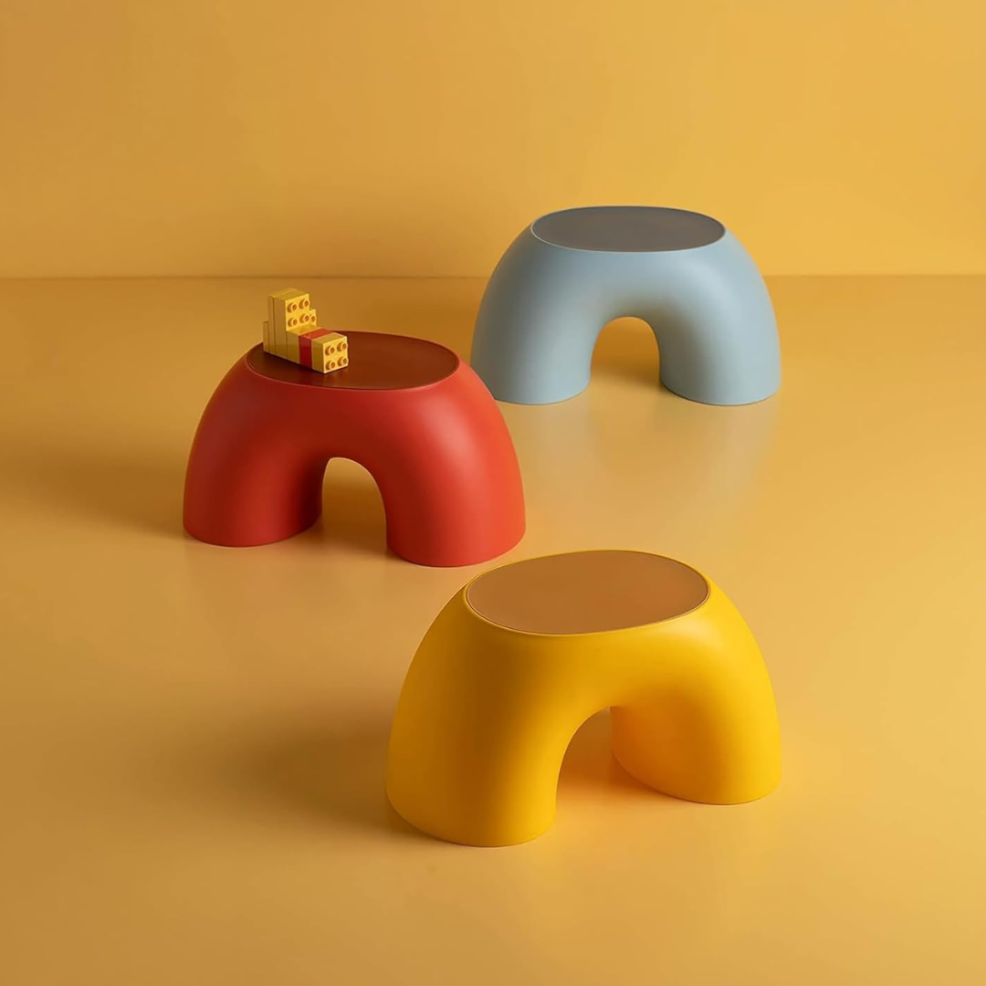 Non-Slip Rainbow Style Shoe Stool