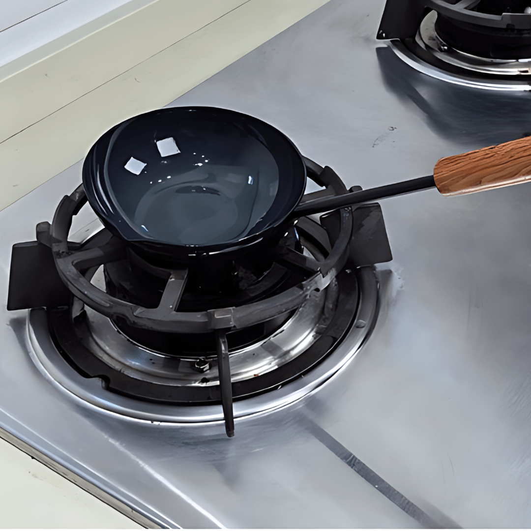 Long Handled Iron Frying Pan