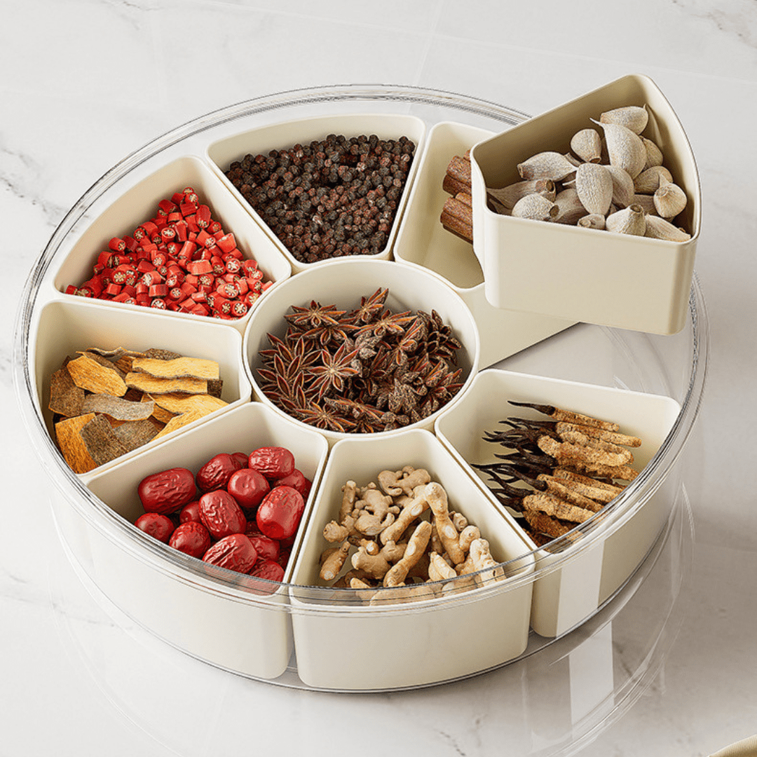 Elegant Multi Compartment Storage Box