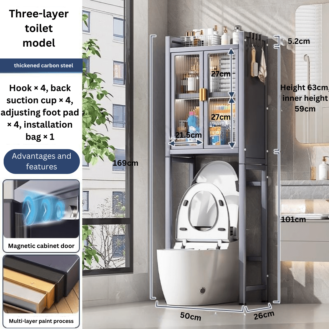 Multi Functional Bathroom Storage Rack