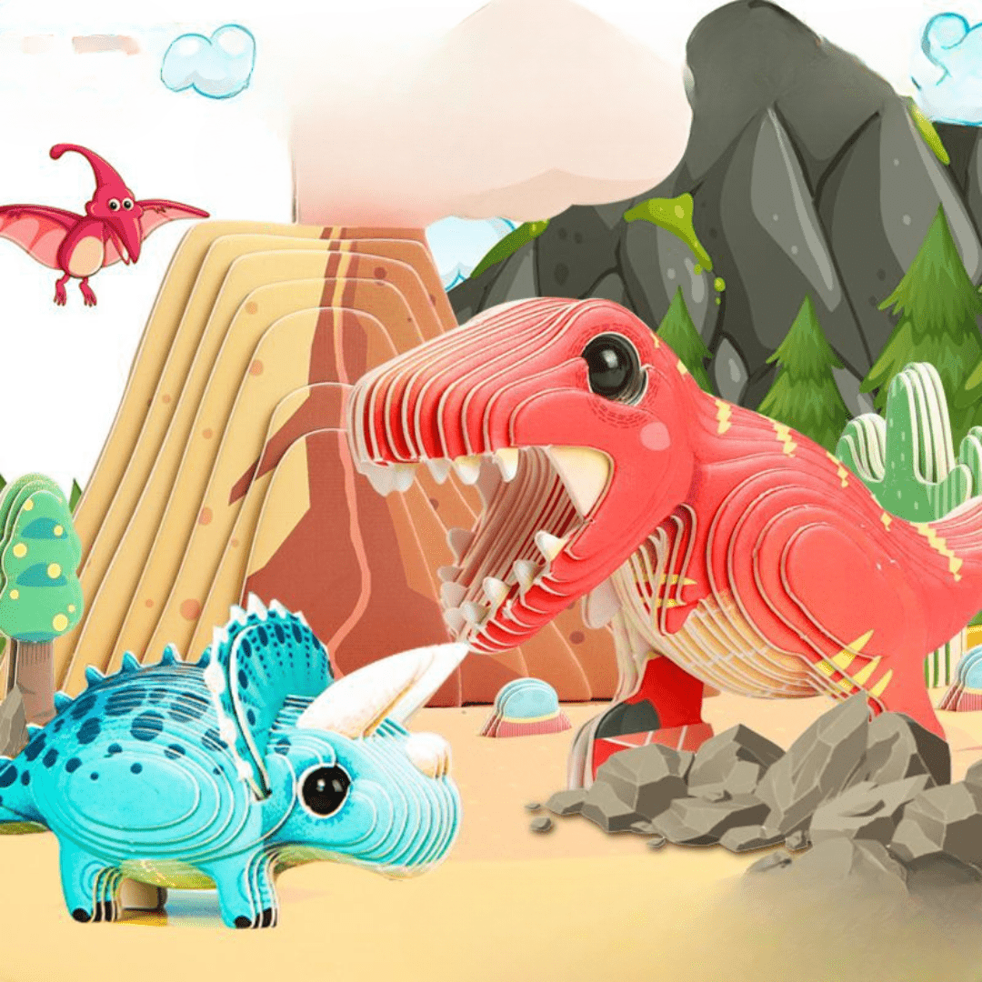 3D Dinosaur DIY Handmade Puzzle