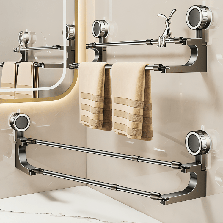 Air Flow Double Suction Towel Holder