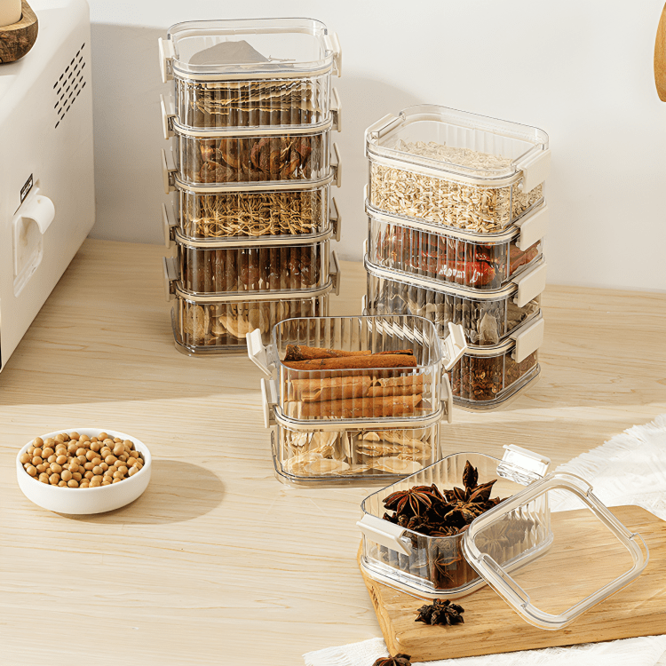Transparent Stacking Food Storage Containers