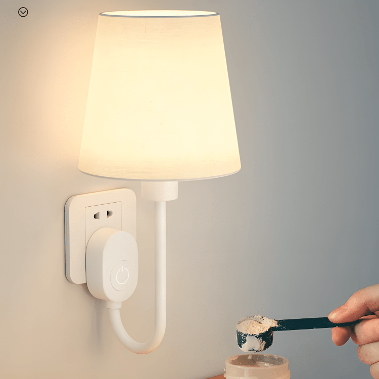Cozy Glow Plug-In Bedside Lamp