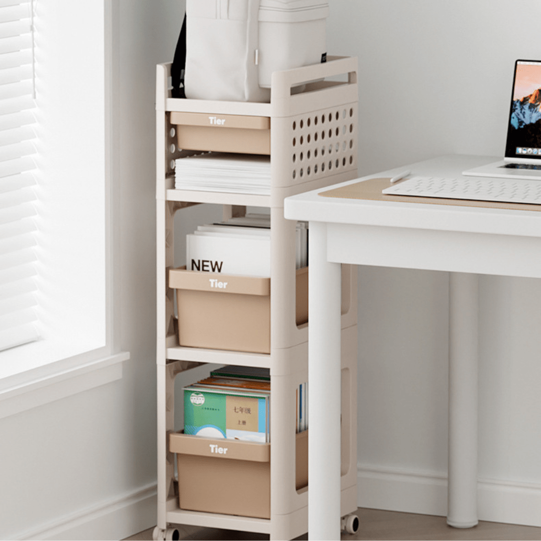 Four Layer Rolling Storage Rack