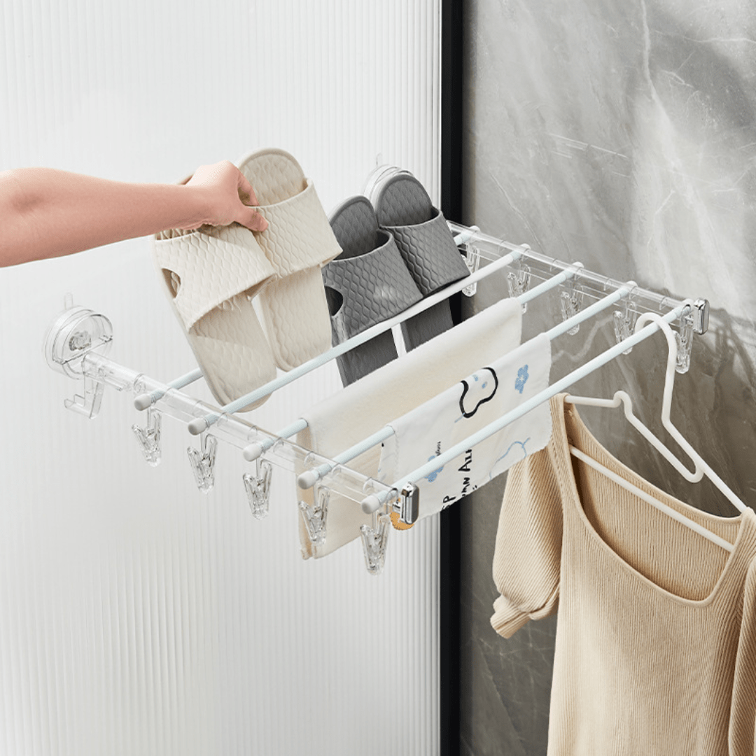 Suction Cup Folding Drying Rack