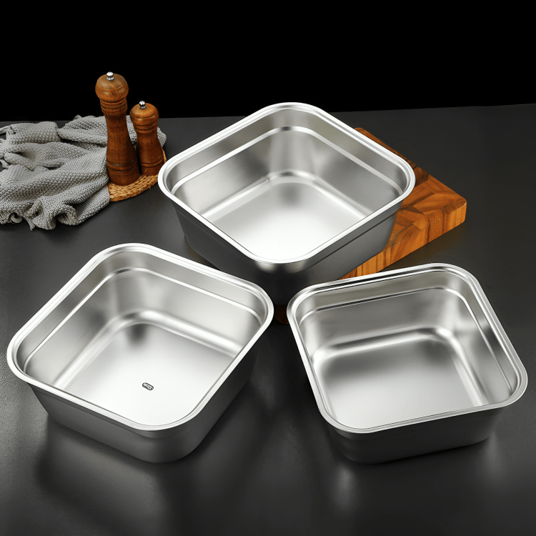 Versatile Chef Square Strainer Basin Set