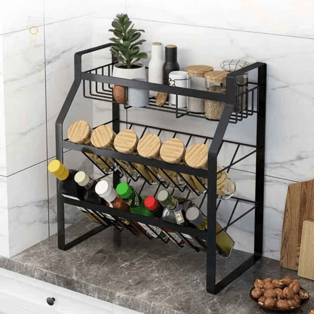 Multilayer Kitchen Seasoning Rack