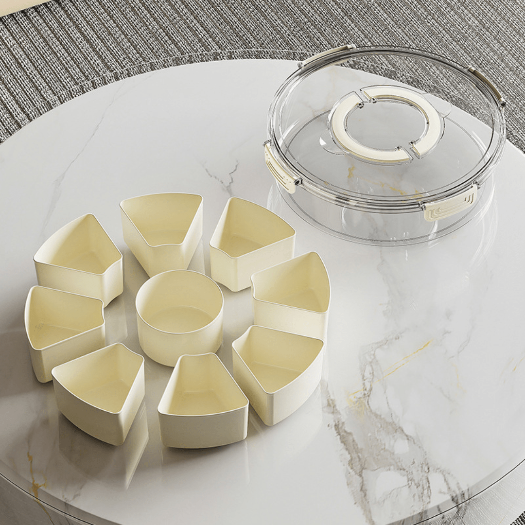 Elegant Multi Compartment Storage Box