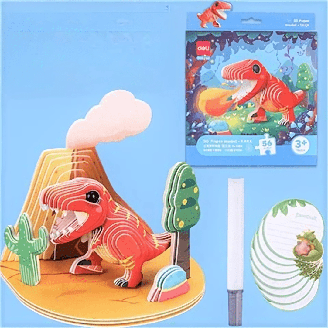 3D Dinosaur DIY Handmade Puzzle