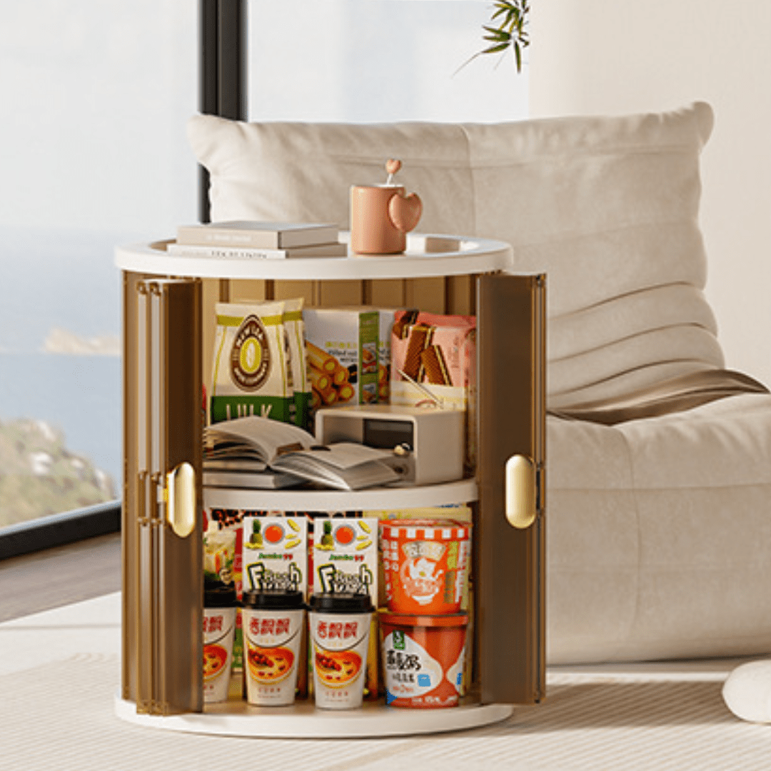 Smart Slide Round Storage Bin
