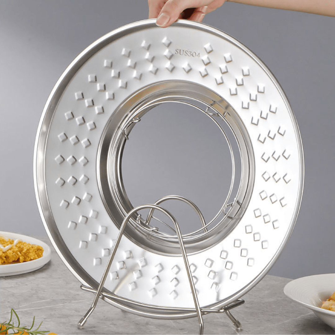 Splash Guard Stainless Fry Rack