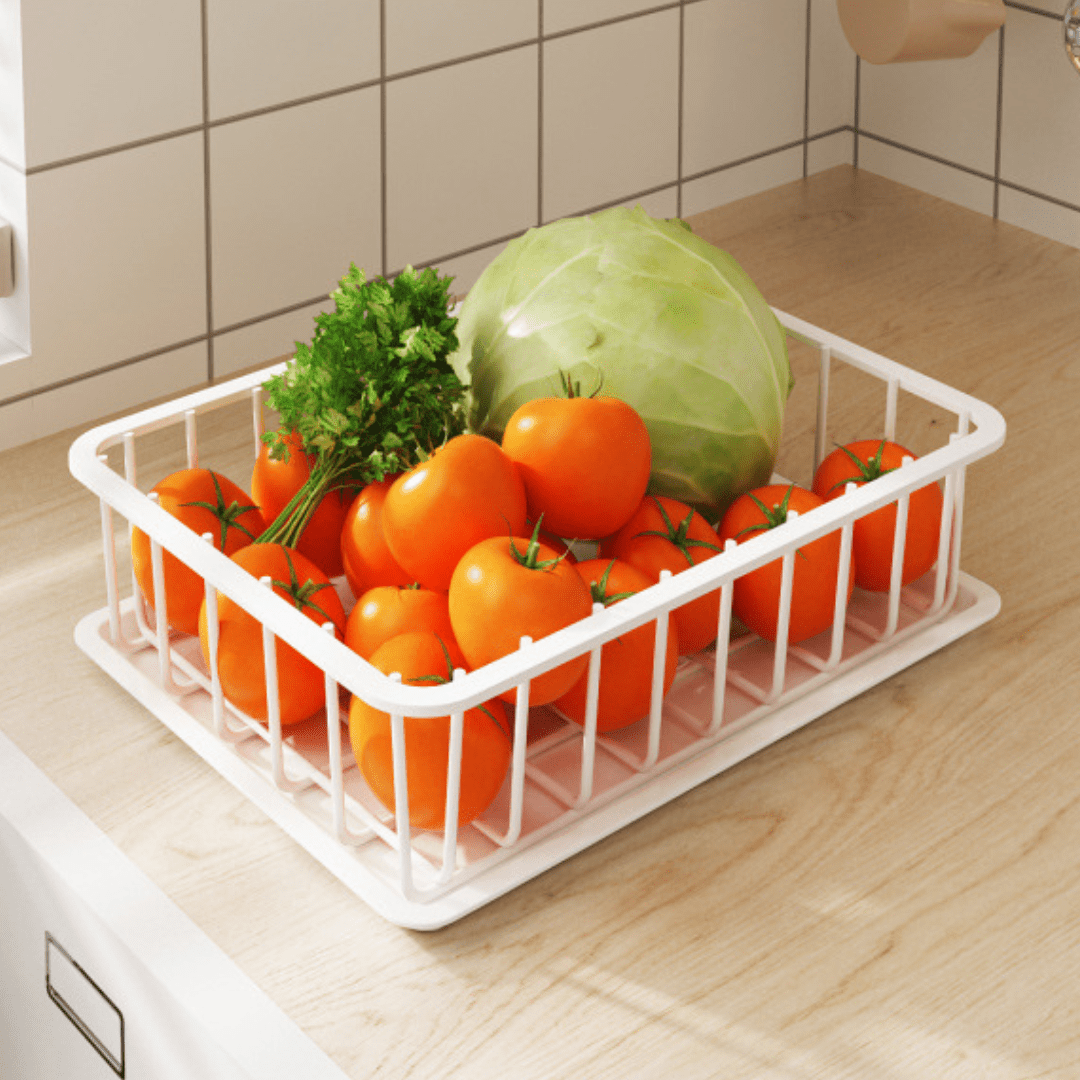 Versatile Double Layer Storage Basket