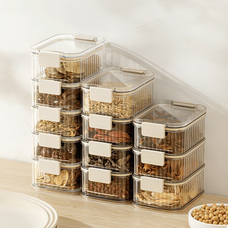 Transparent Stacking Food Storage Containers