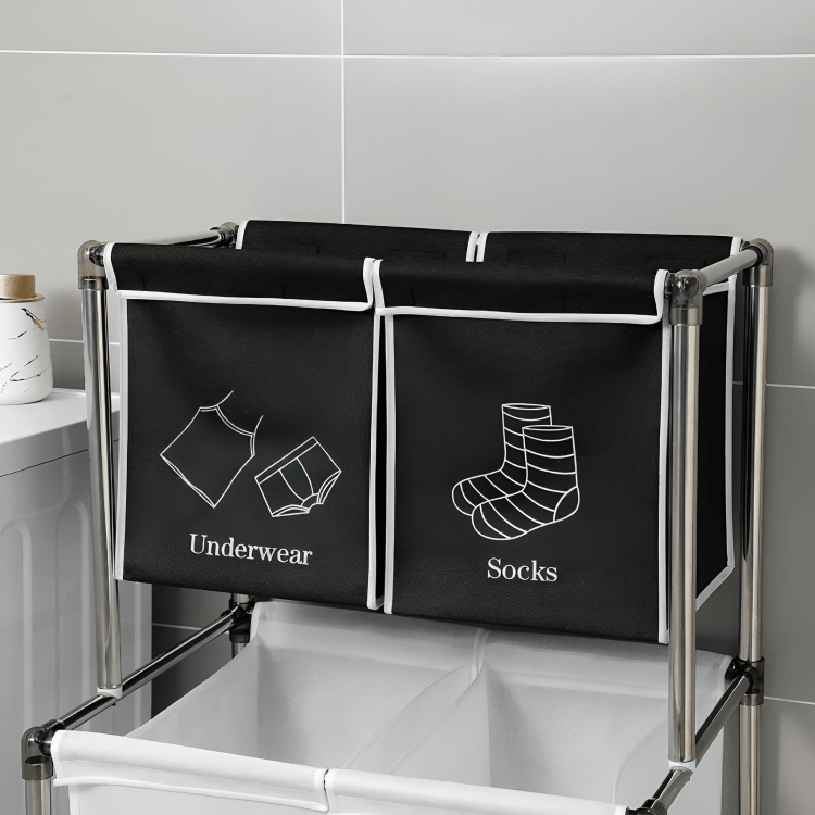 Swift Sort Vertical Laundry Cart with Wheels