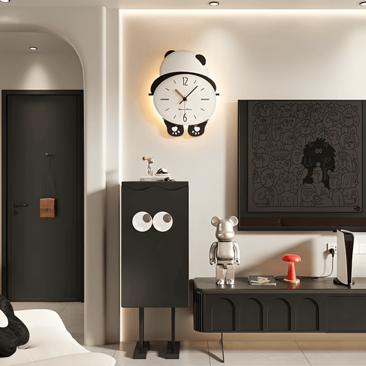Panda Pendulum Wall Clock
