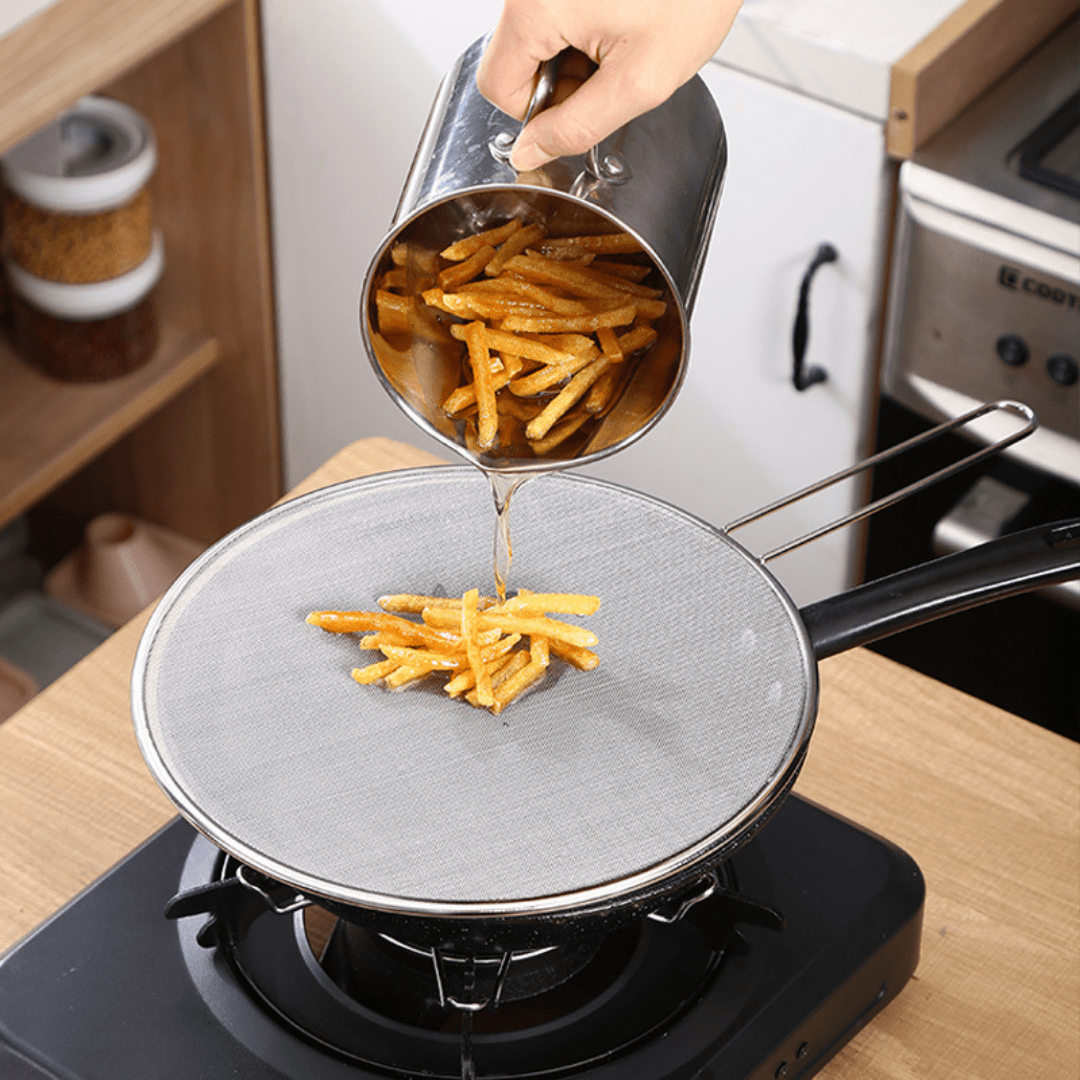 Premium Stainless Steel Oil Splash Guard