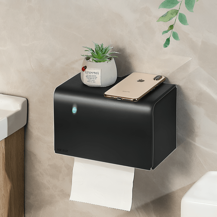 Moisture Lock Punch-Free Paper Roll Holder