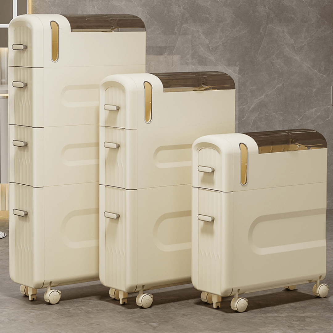 Slide-In Narrow Gap Storage Shelf