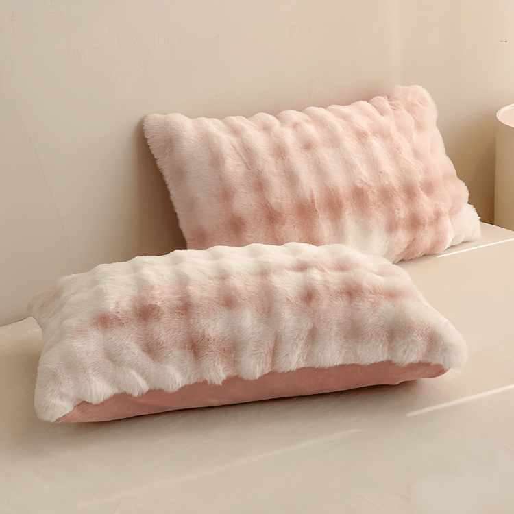 Cozy Rabbit Velvet Plush Pillowcase Set