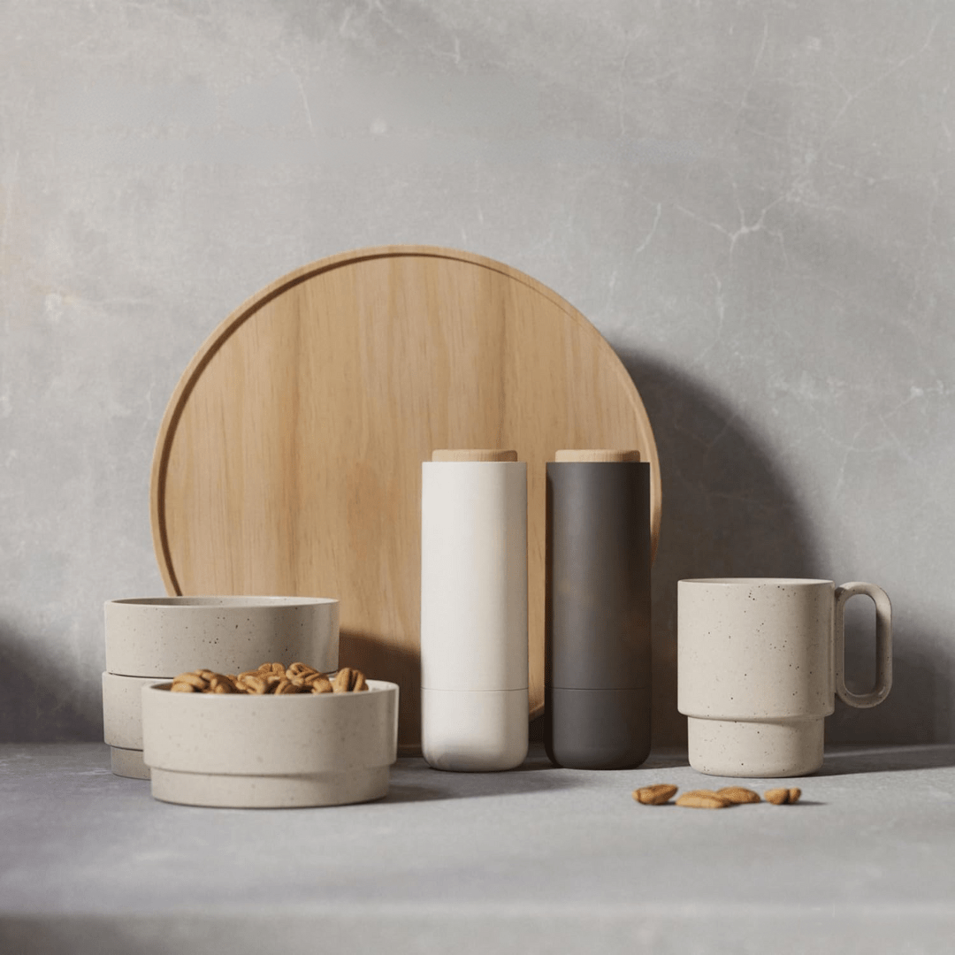 Fruit Bowl With Wooden Lid Protection