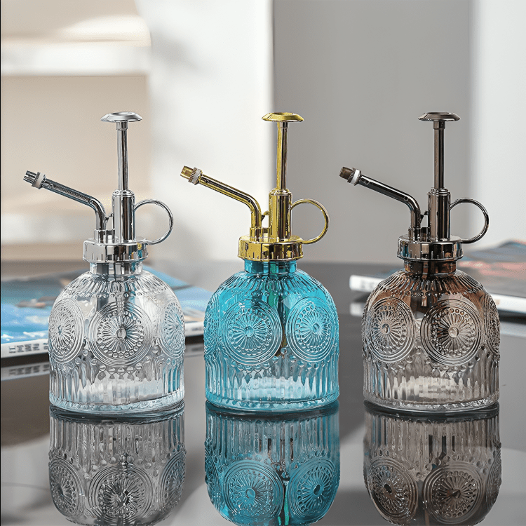 Retro Sunflower Glass Watering Sprayer