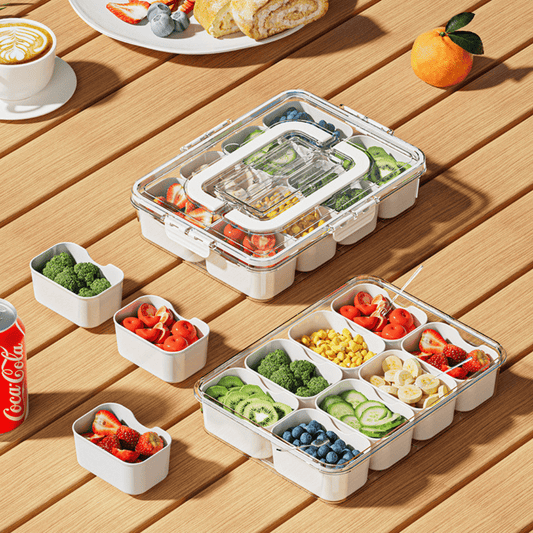 Portable Eight Grid Storage Box