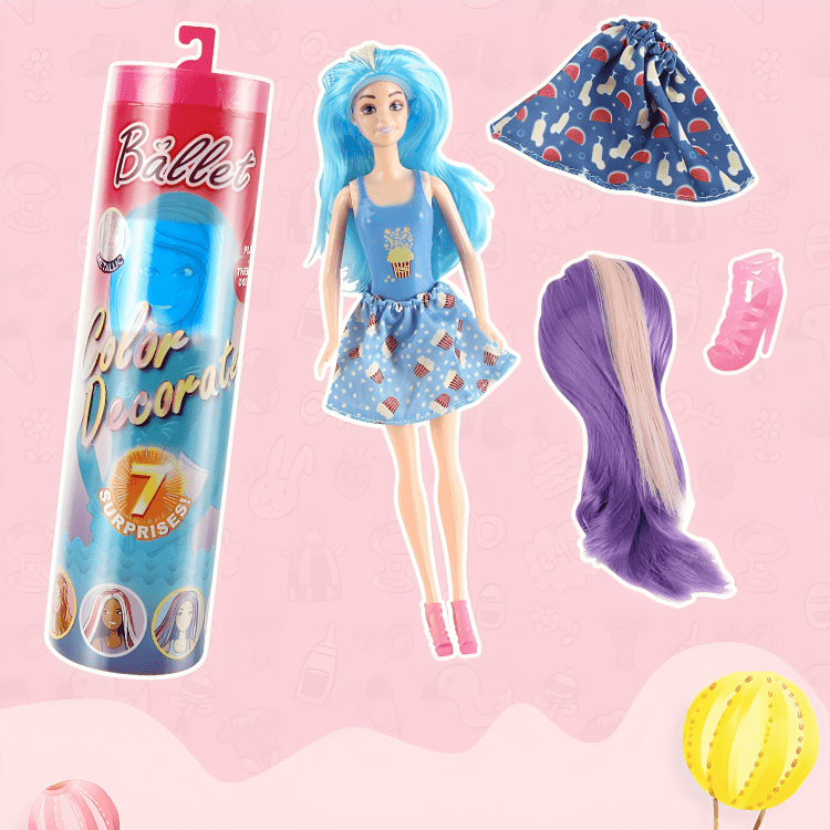 Magic Transformation Doll with 7 Party Surprises