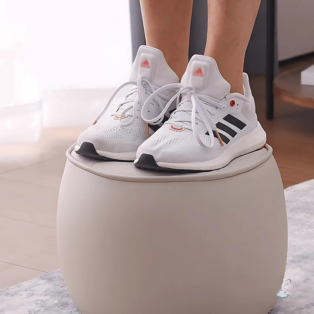 Elegance Leather Ottoman Footstool
