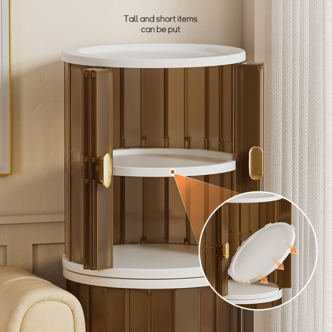 Smart Slide Round Storage Bin