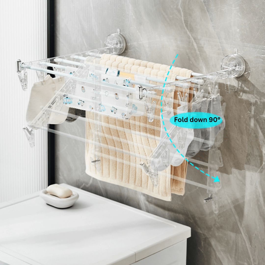 Suction Cup Folding Drying Rack