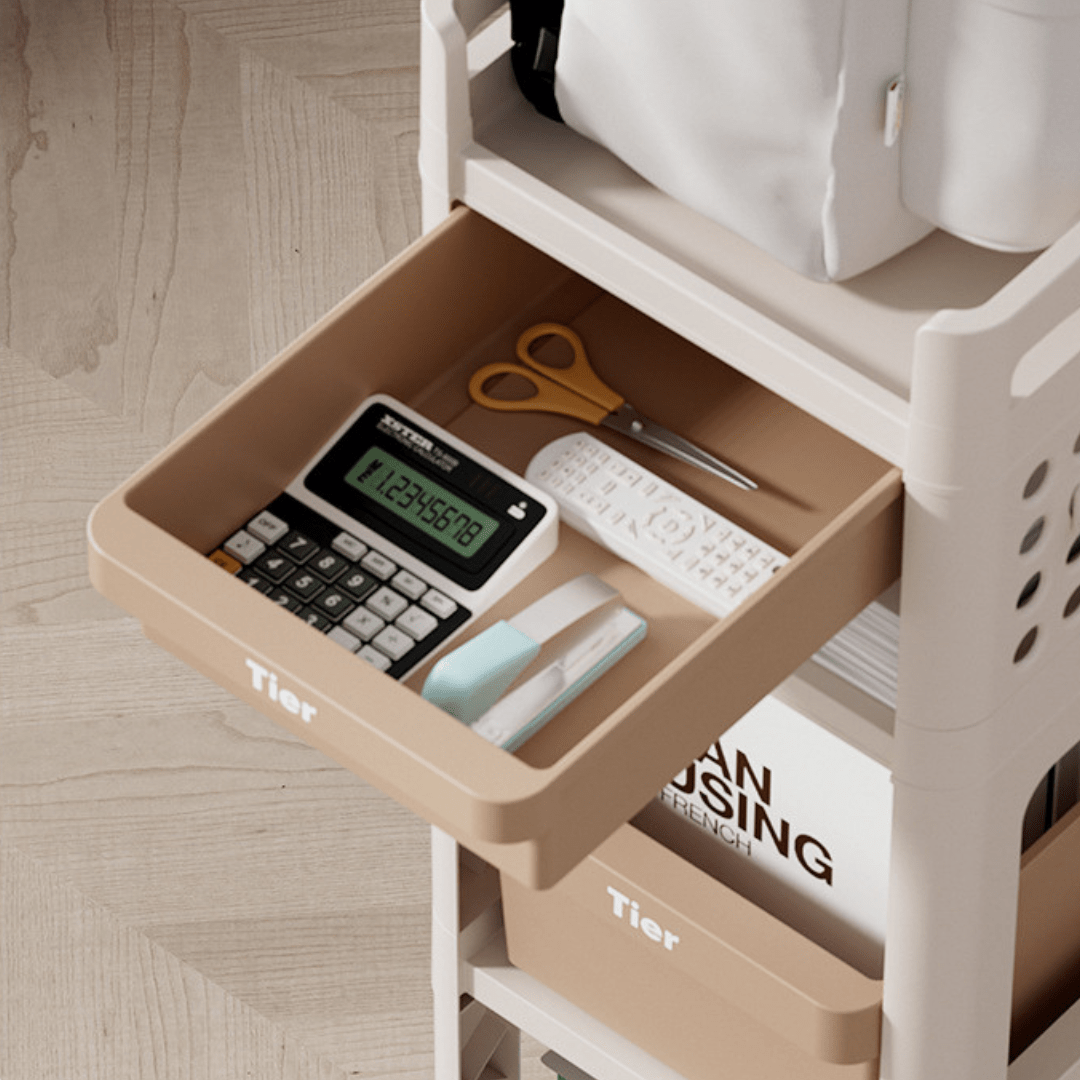 Four Layer Rolling Storage Rack